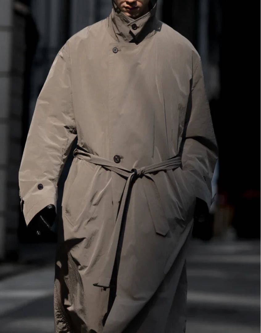 ジャケット・アウター WINDPROOF NYLON DOUBLE BREASTED COAT