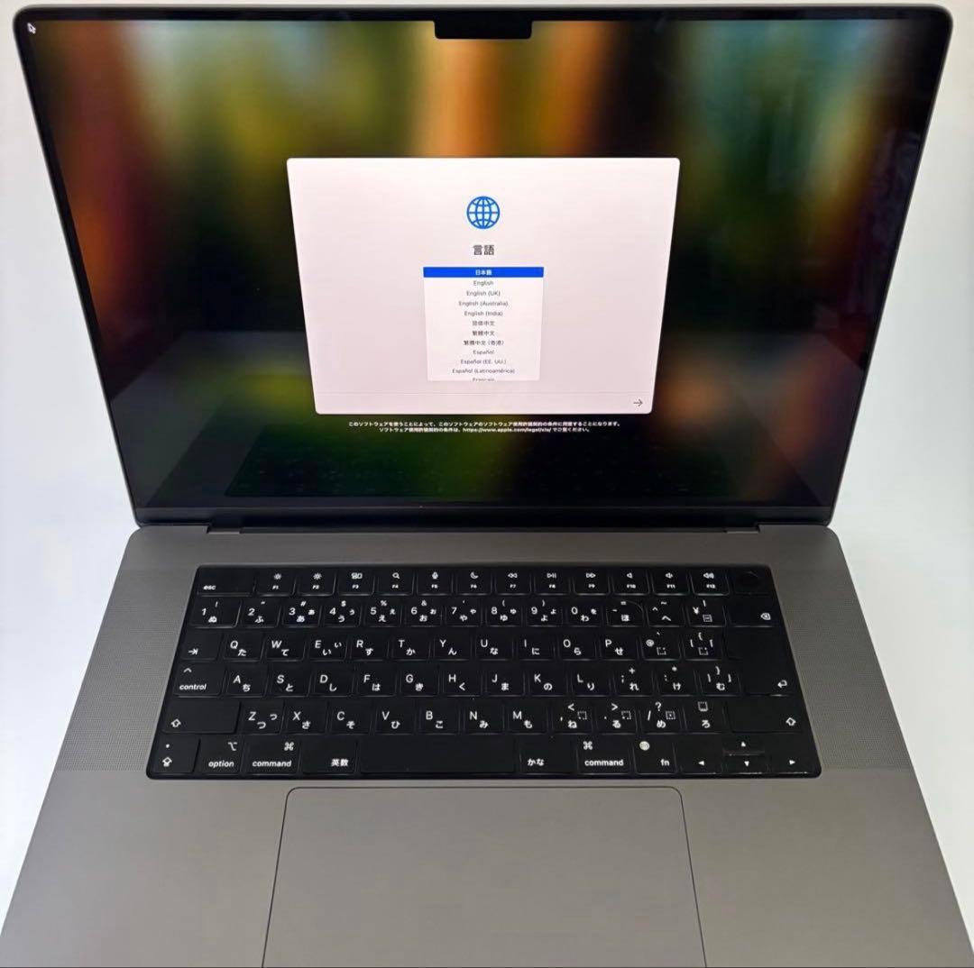 【美品】MacBook Pro M1pro 16GB/1TB 16インチ