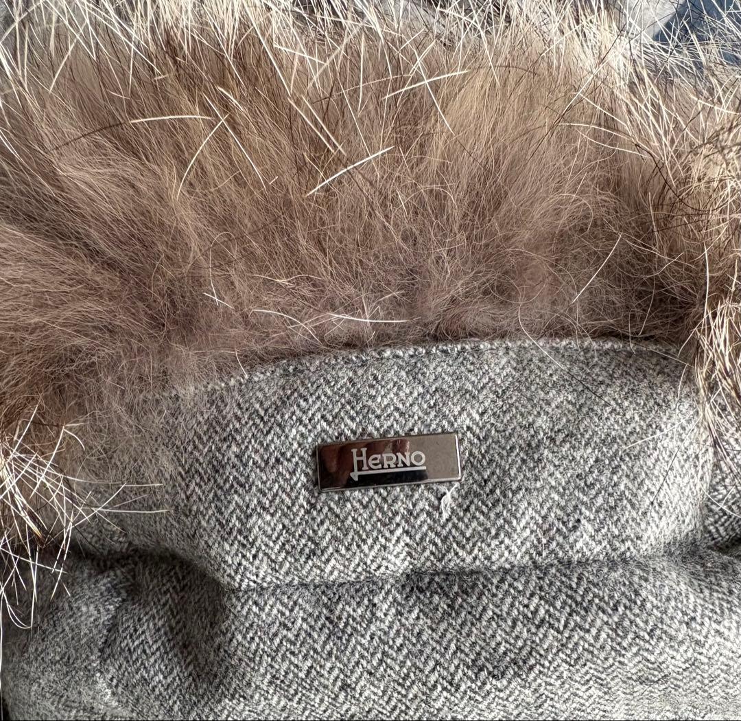 定価37.8万 ヘルノ×ロロピアーナ 最高級カシミヤシルク フーデッドダウン48
