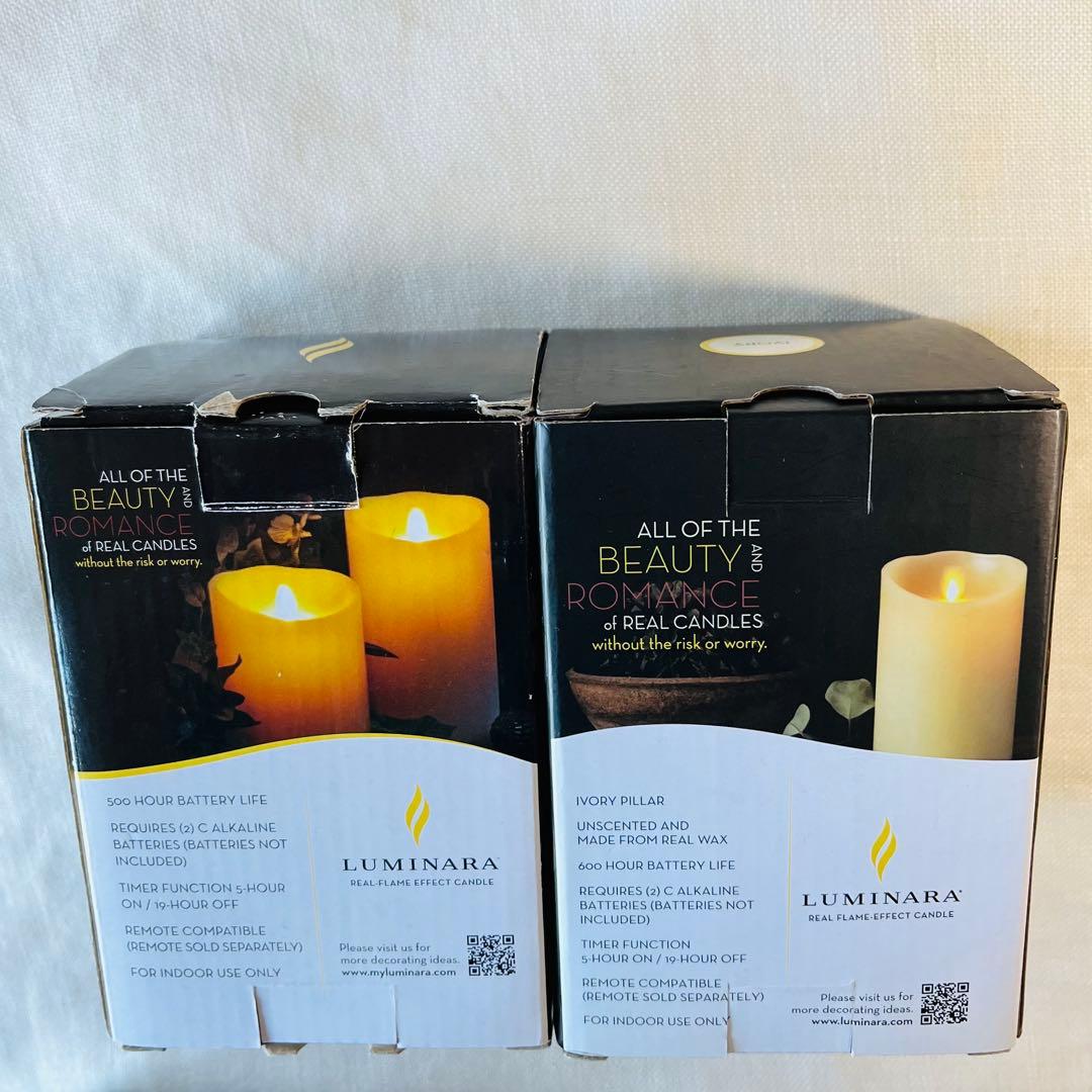 正規品　Luminara ルミナラ　LEDキャンドル　大小4本　化粧箱入り