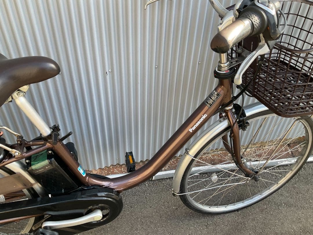 パナソニック最新機種電動アシスト自転車vivi26インチブラウンアルミボディー