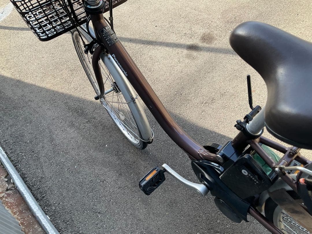 パナソニック最新機種電動アシスト自転車vivi26インチブラウンアルミボディー