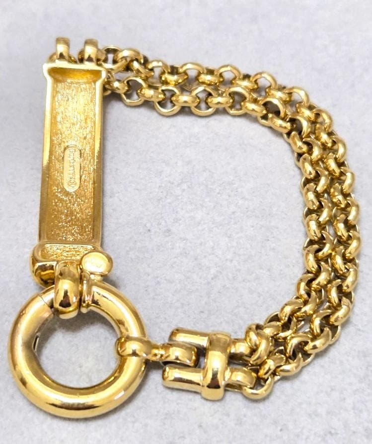 BURBERRY　バーバリー　ゴールドカラーブレスレット　良品　42835