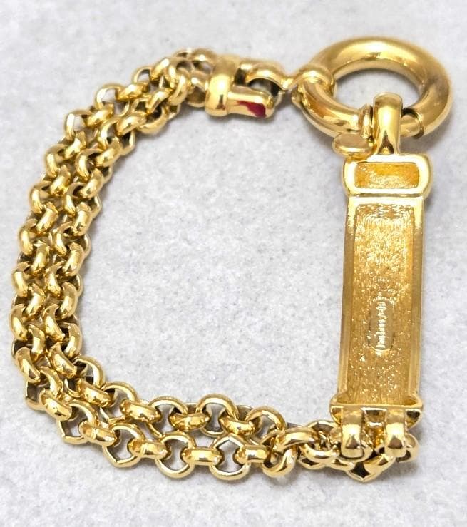 BURBERRY　バーバリー　ゴールドカラーブレスレット　良品　42835