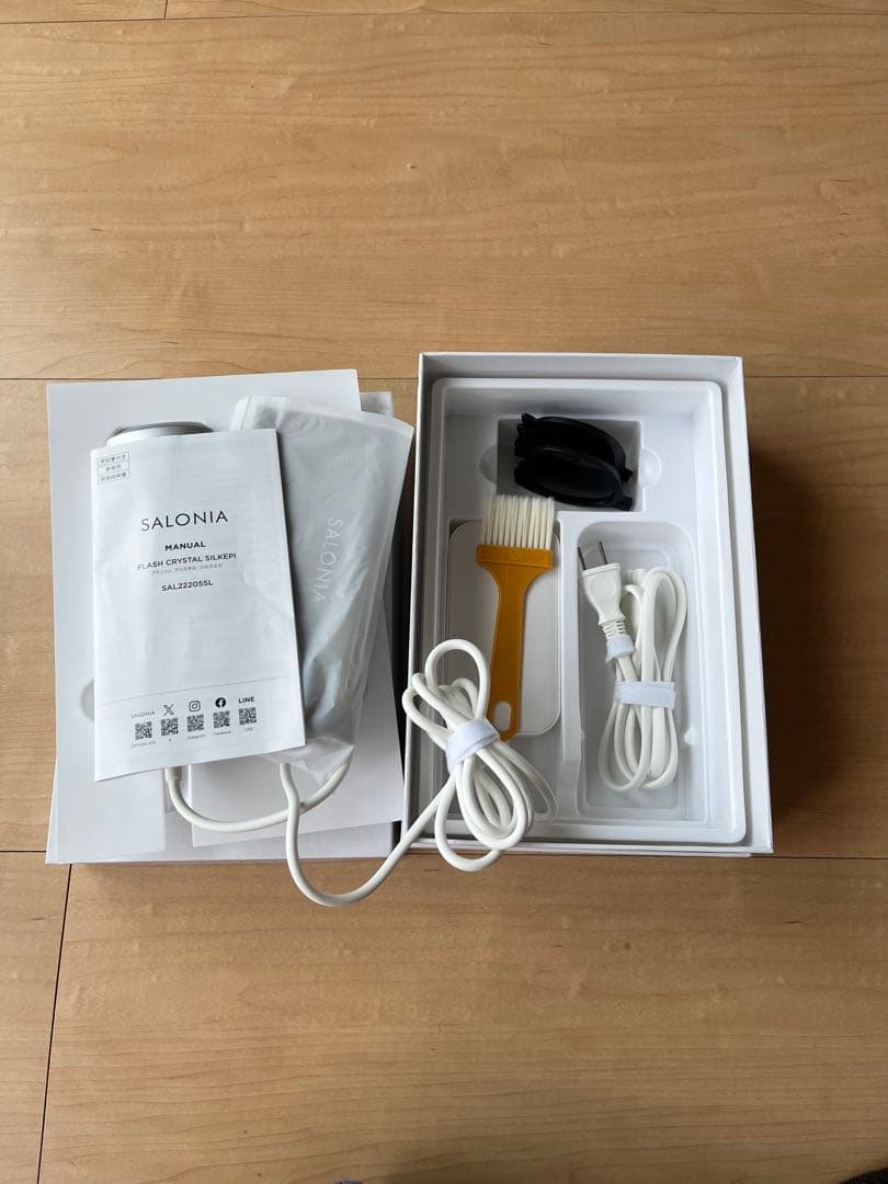 SALONIA 脱毛器 フラッシュ クリスタル シルクエピ