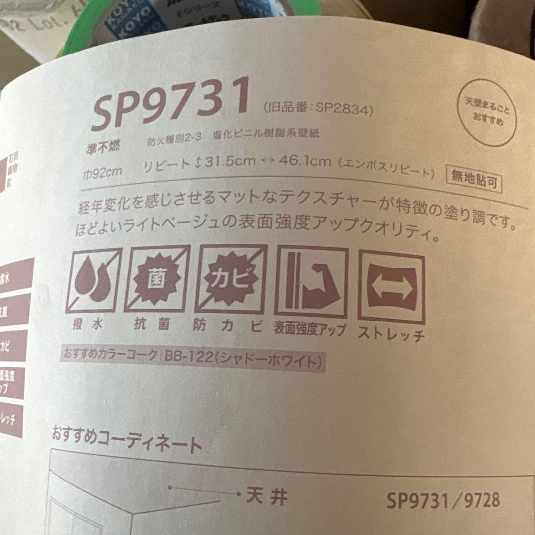 sangetsu SP9731 テクスチャー壁紙 50