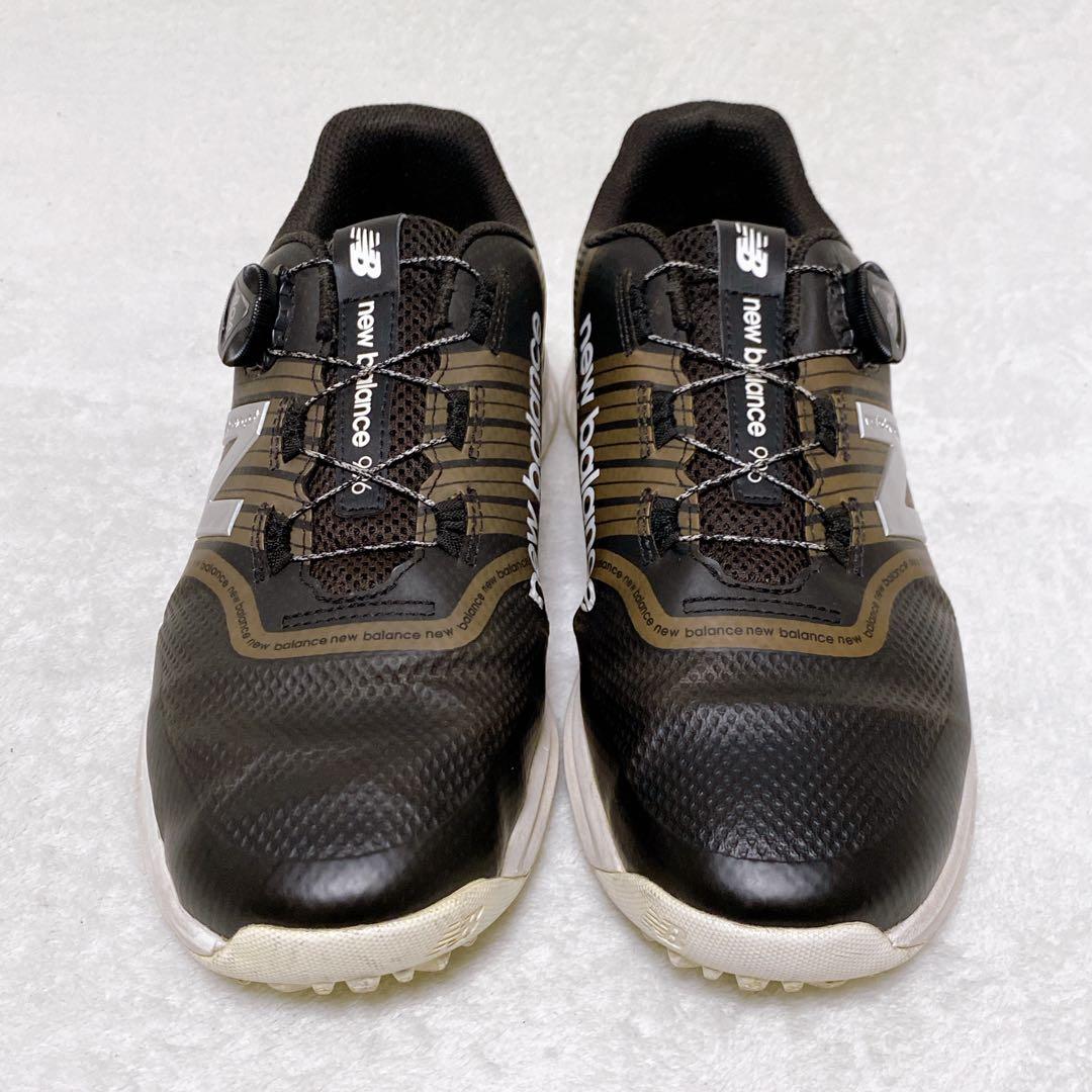 ニューバランス ゴルフシューズ 996 BOA スパイクレス 26cm ブラウン
