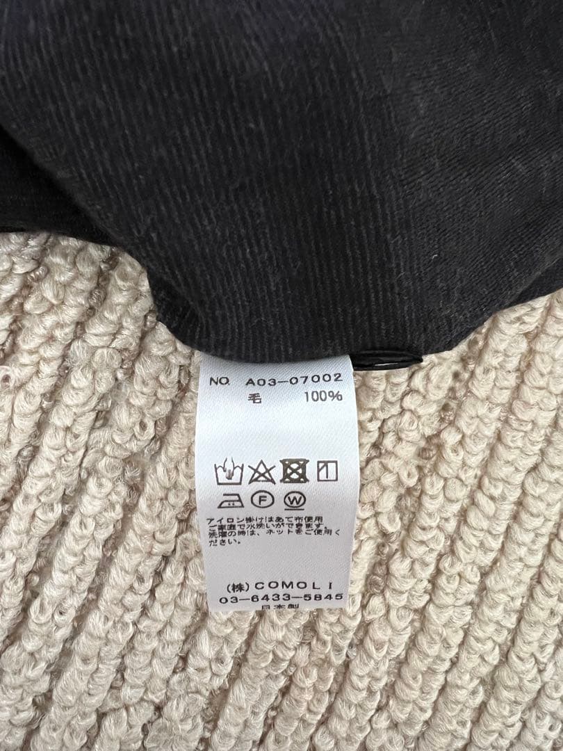 COMOLI (コモリ) ウール天竺 ネックウォーマー