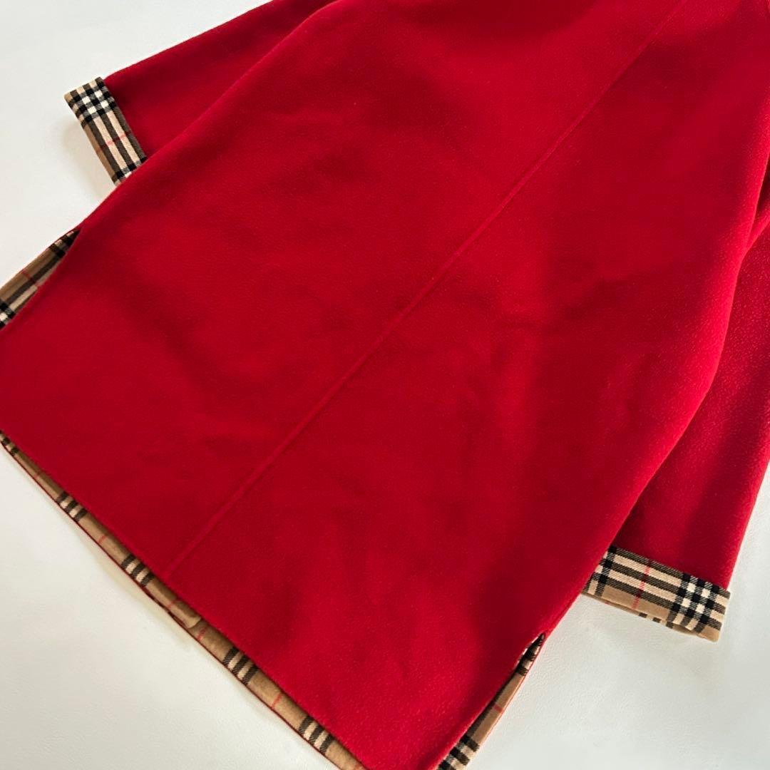 希少 美品✨バーバリー ダブルフェイス カシミヤコート ノバチェック 15号