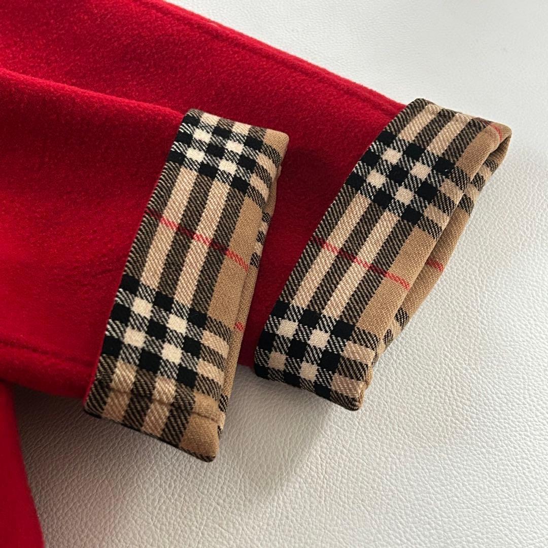 希少 美品✨バーバリー ダブルフェイス カシミヤコート ノバチェック 15号