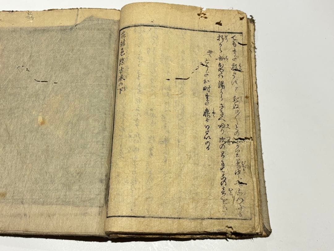 歌川国芳画「花結色陰吉巻之下」彩色木版図5図入り 1冊|春画 艶本 和本 浮世絵