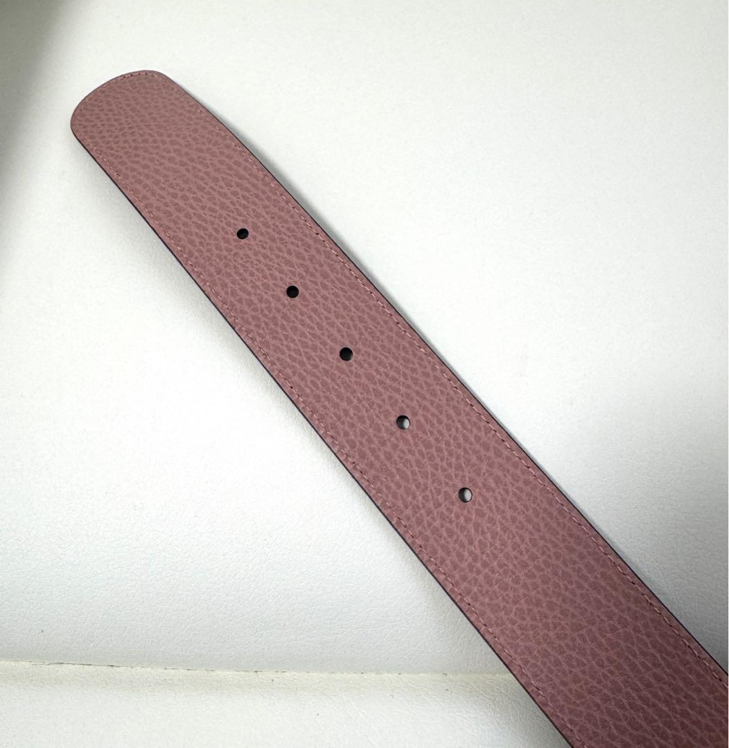 ◇美品◇GUCCI リバーシブルレザーベルト ピンク ブラック