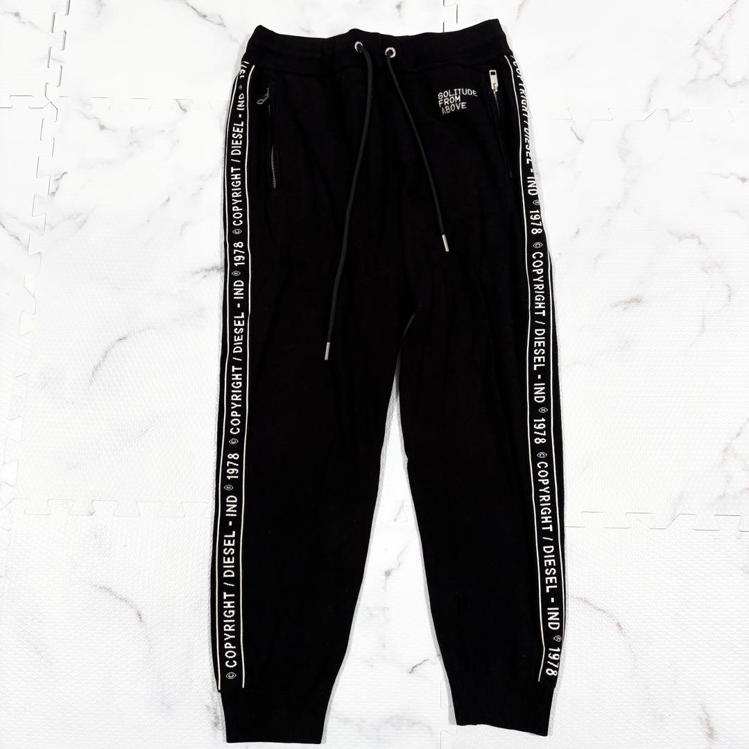 ✨美品✨DIESEL ディーゼル　黒ジャージセットアップ　トラック　L