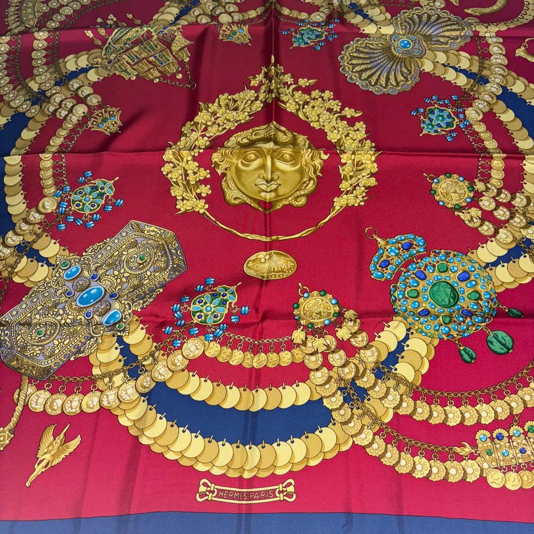エルメス HERMÈSスカーフ KOSMIMA シルク100% 約89×86cm