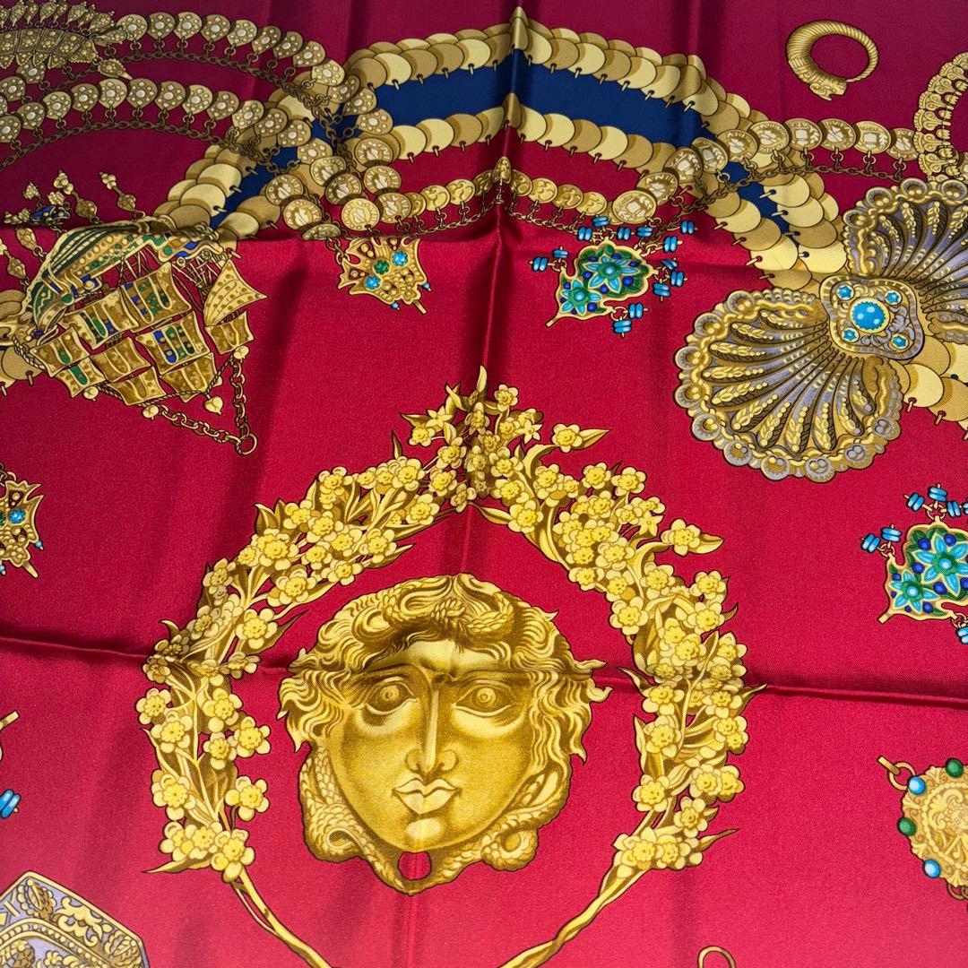 エルメス HERMÈSスカーフ KOSMIMA シルク100% 約89×86cm