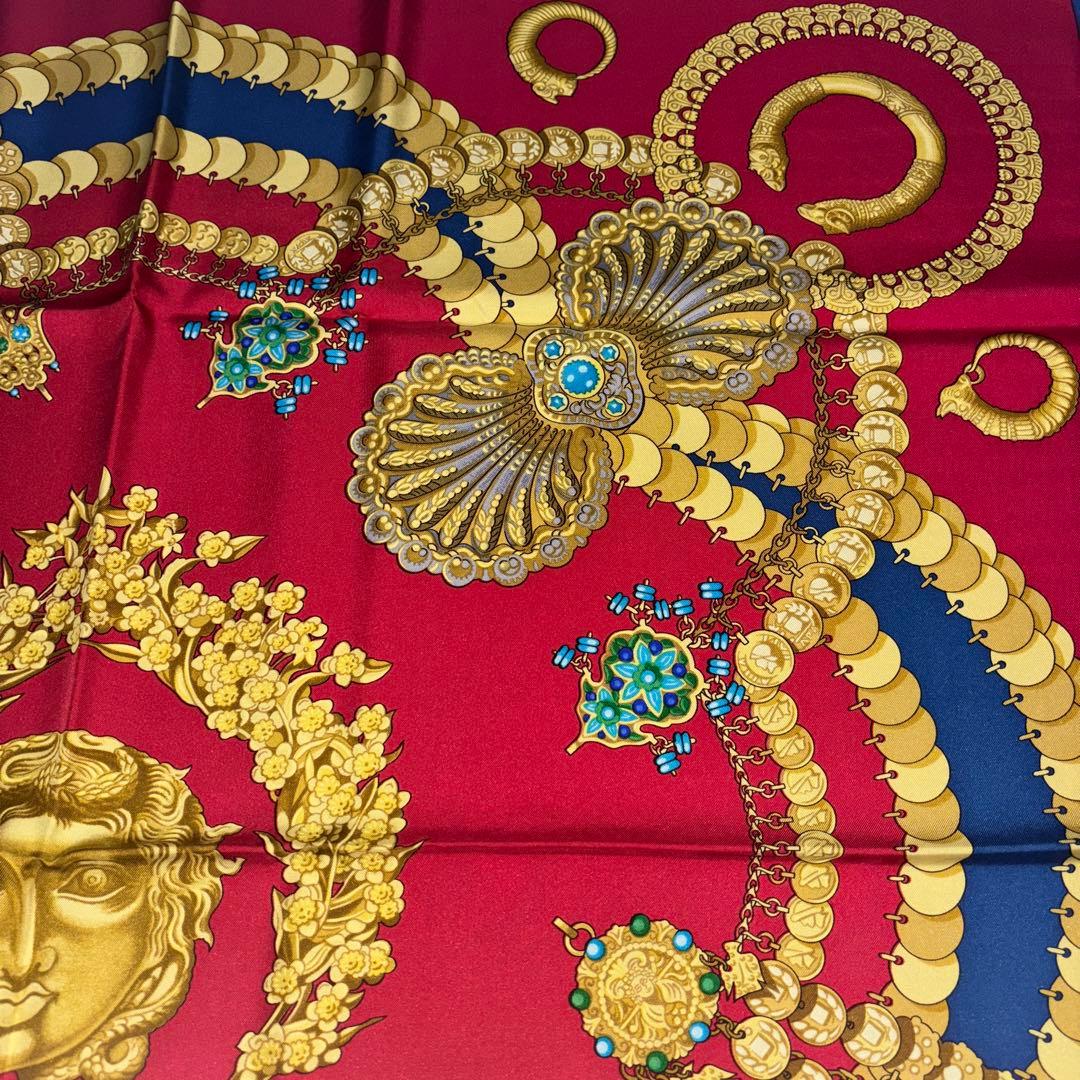 エルメス HERMÈSスカーフ KOSMIMA シルク100% 約89×86cm