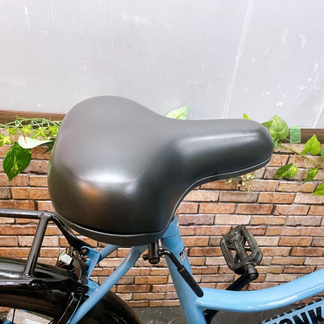 61】小径車 WONKA 水色 ブルー 外装変速付き