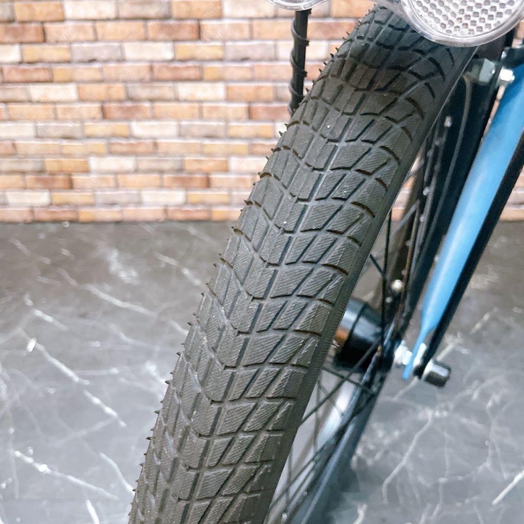 61】小径車 WONKA 水色 ブルー 外装変速付き