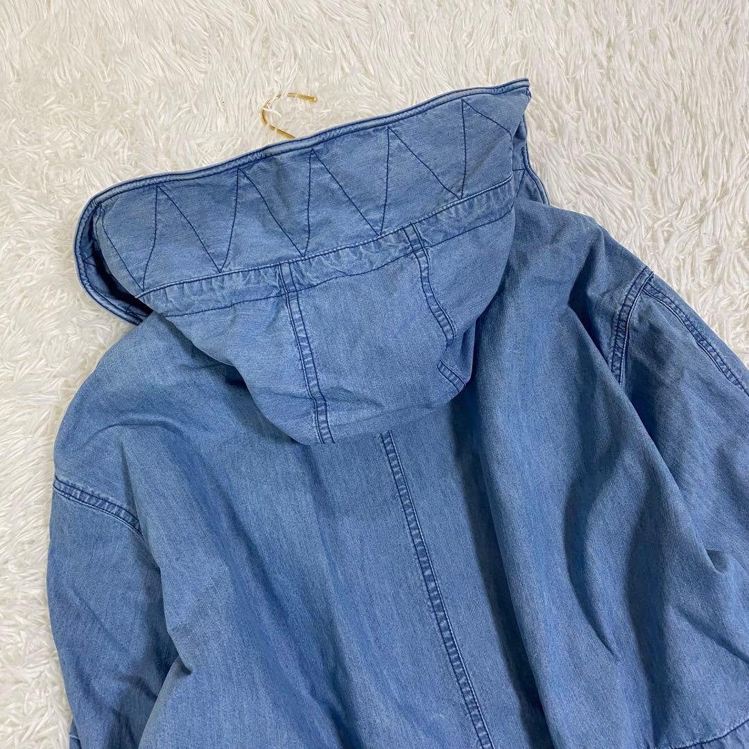 フレッドペリー デニム モッズコート フード付き ワンピース 羽織り