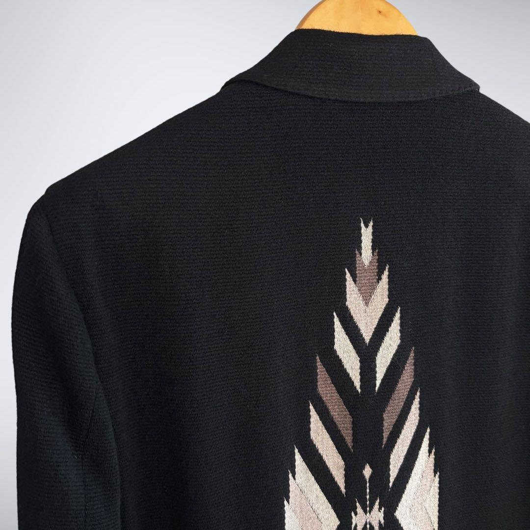 【ムーみん】極稀少50サイズ！エトロ 背面幾何学柄 チェスターコート