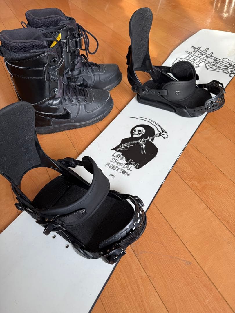 【札幌直接受取り限定】スノーボード3点セット NIKE 27cm