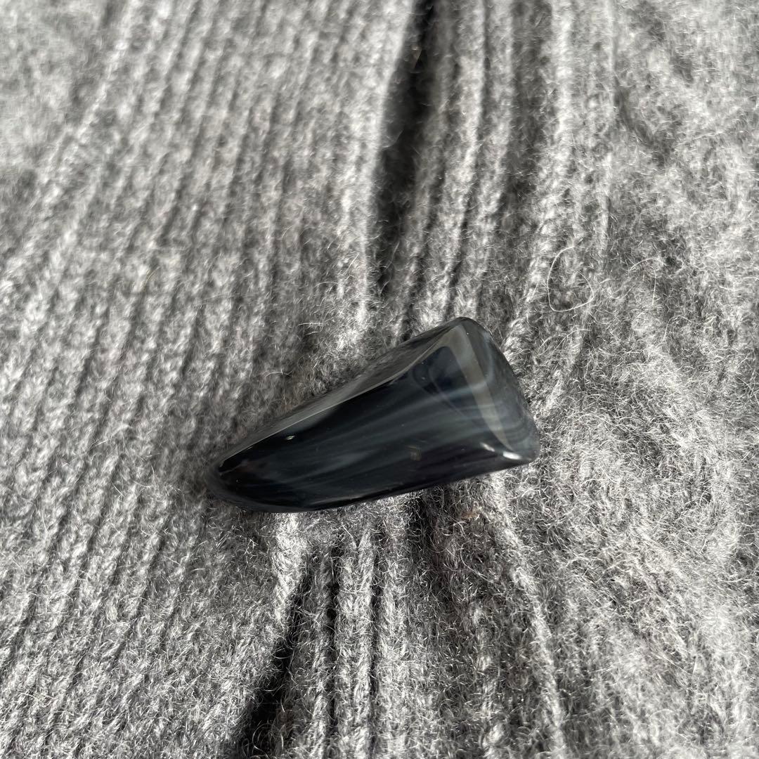 カシミヤ100% レリアン ポンチョ 11サイズ フリー グレー ケーブル