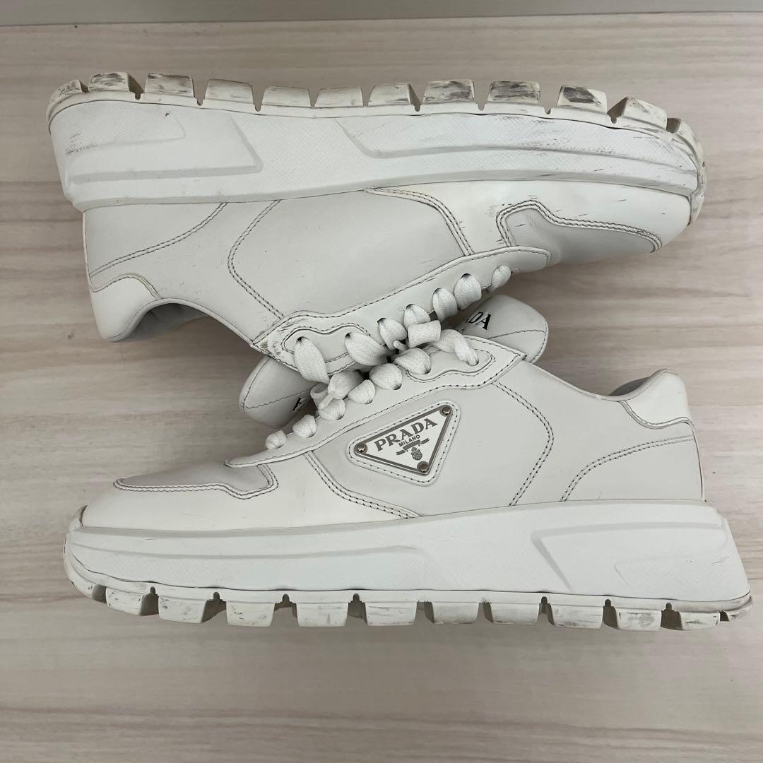 PRADA プラダ ブラッシュドレザー スニーカー　35 1/2