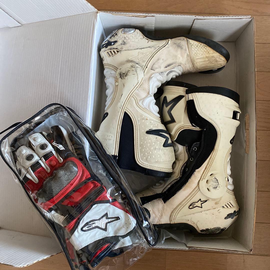 Alpinestars バイクブーツとグローブセット