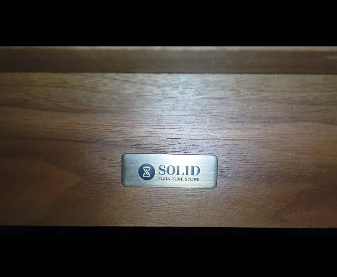 SOLID （ミヤモト家具） ウォルナットカウチソファ＋オットマン オプション付
