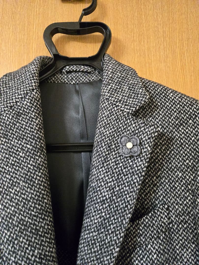 LARDINI チェスターコート 46 グレー