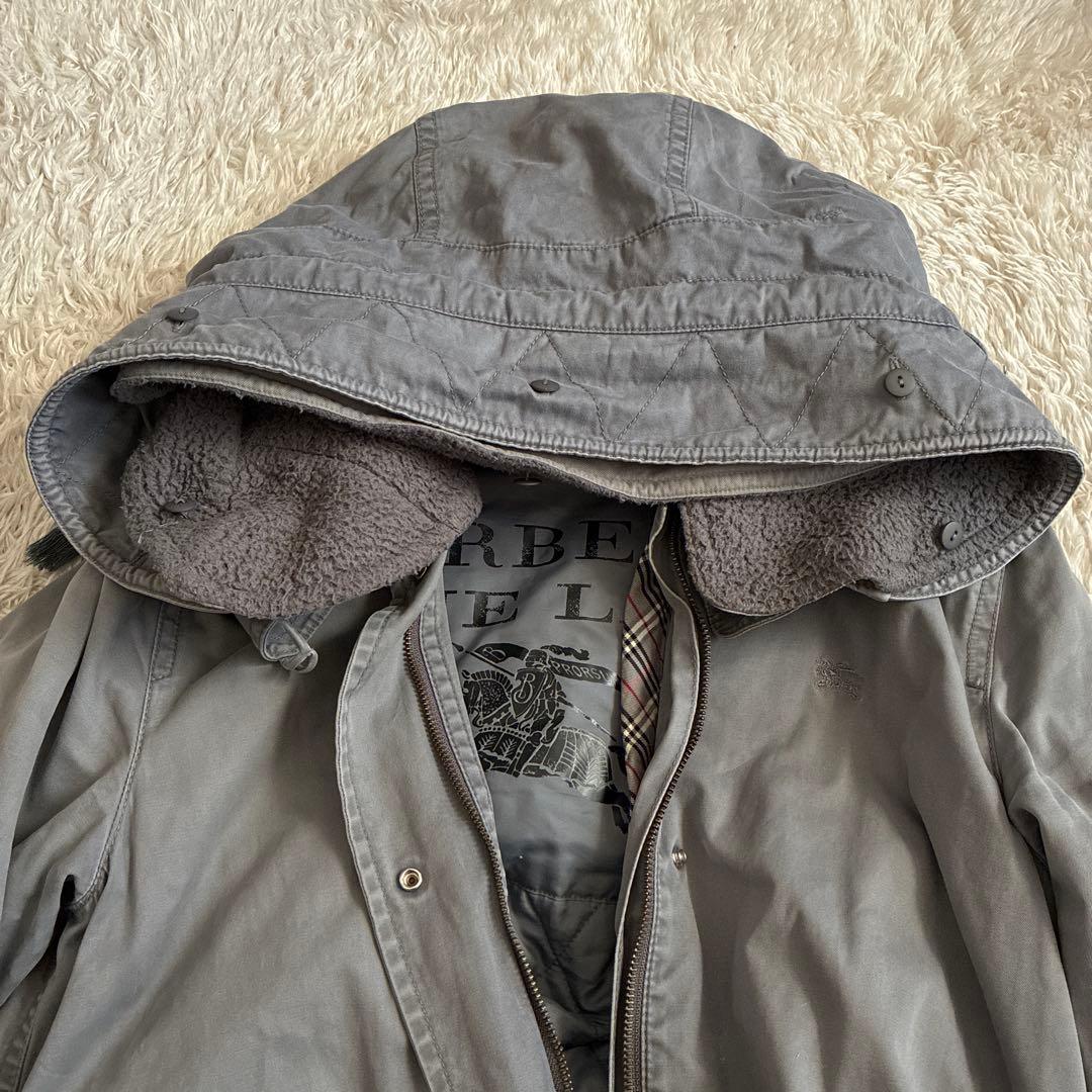 【希少】BURBERRY BLUE LABELモッズコート ライナー ミリタリー