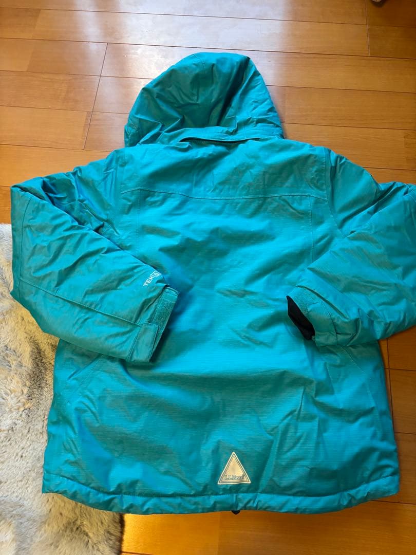 L.L.Bean スキーウェア上下セット 14-16 青みグリーン/ネイビー