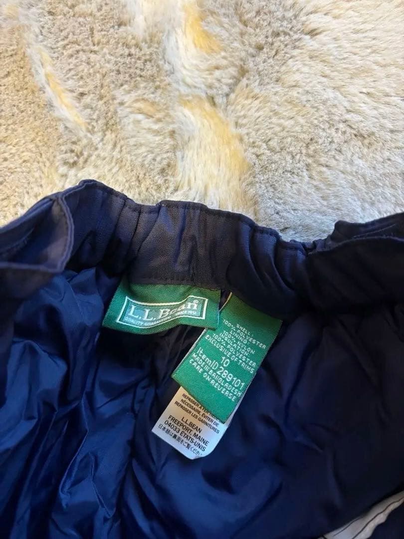 L.L.Bean スキーウェア上下セット 14-16 青みグリーン/ネイビー