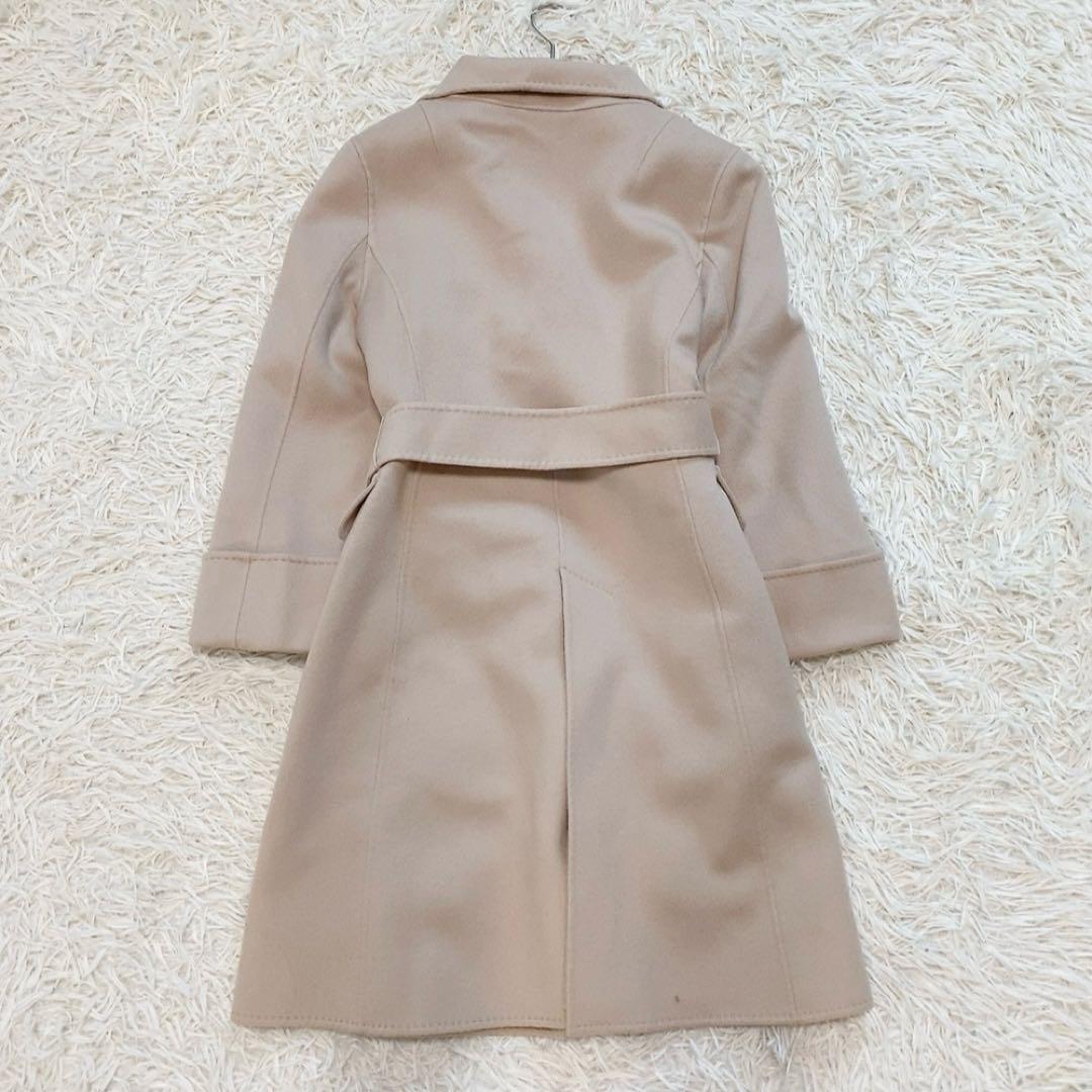 【美品】23区 ロングコート カシミヤ ウール ベルト Aライン コロンボ