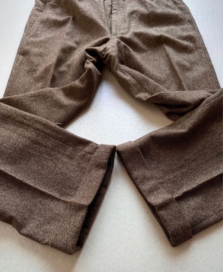 イタリア製 ラルフローレン ウール スラックス ブラッドフォードパンツブラウン