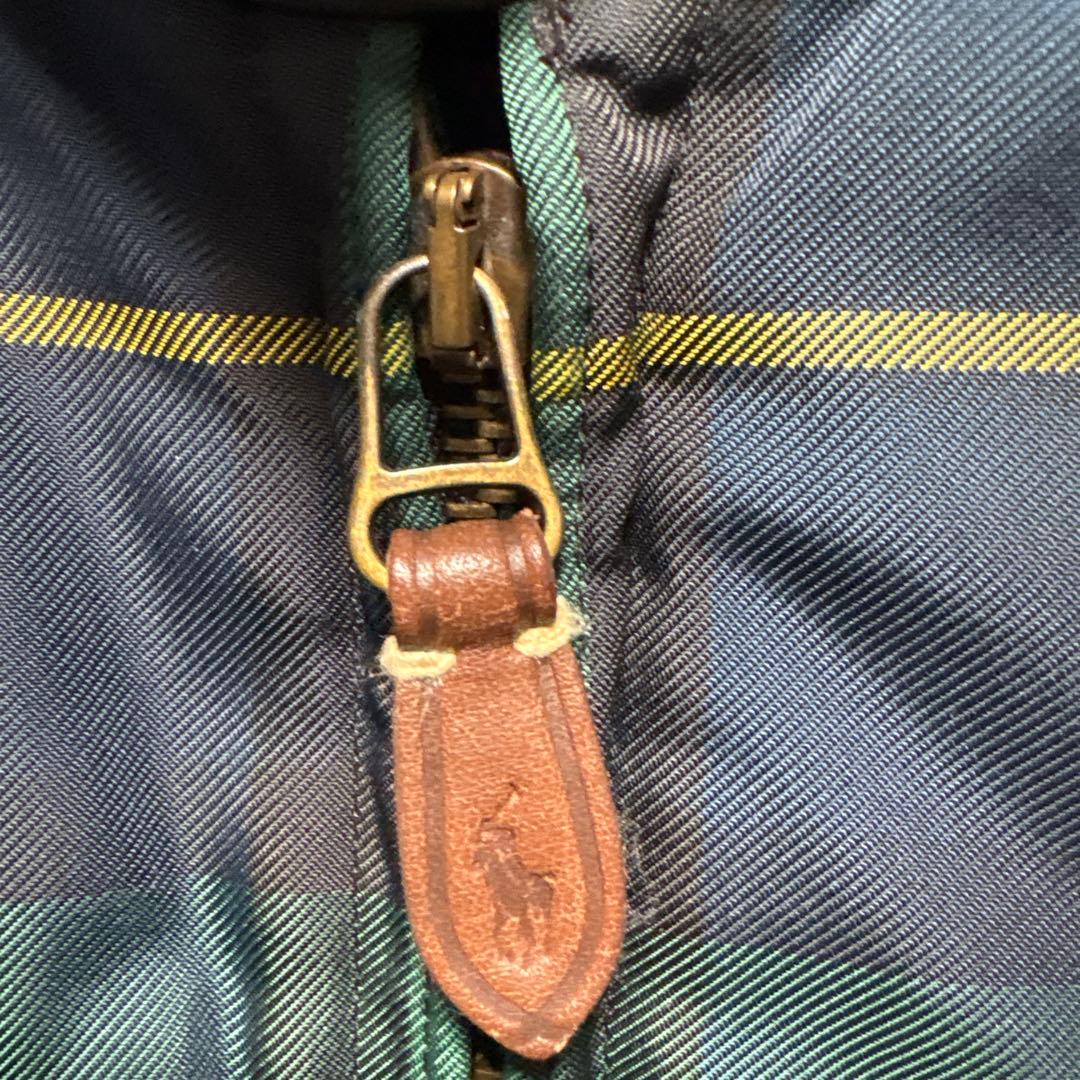 90s〜00s ラルフローレン　スウィングトップ　ダウンジャケット　チェック柄