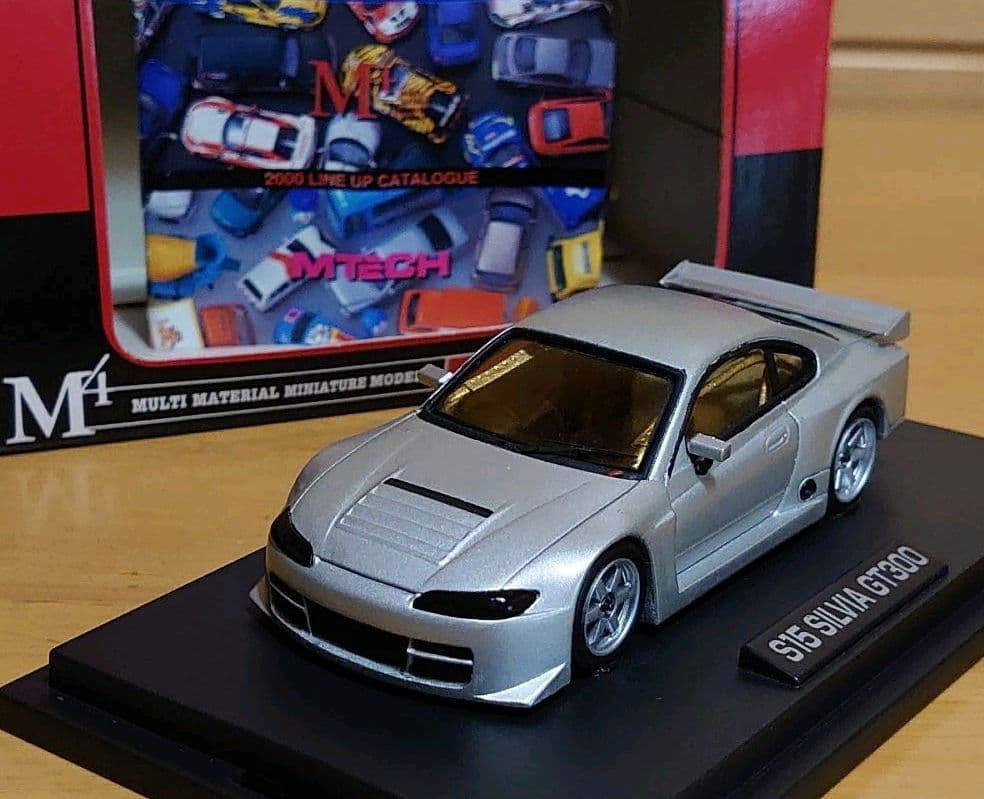 エムテック 1/43 日産 S15 シルビア GT300 シルバー MINT限定