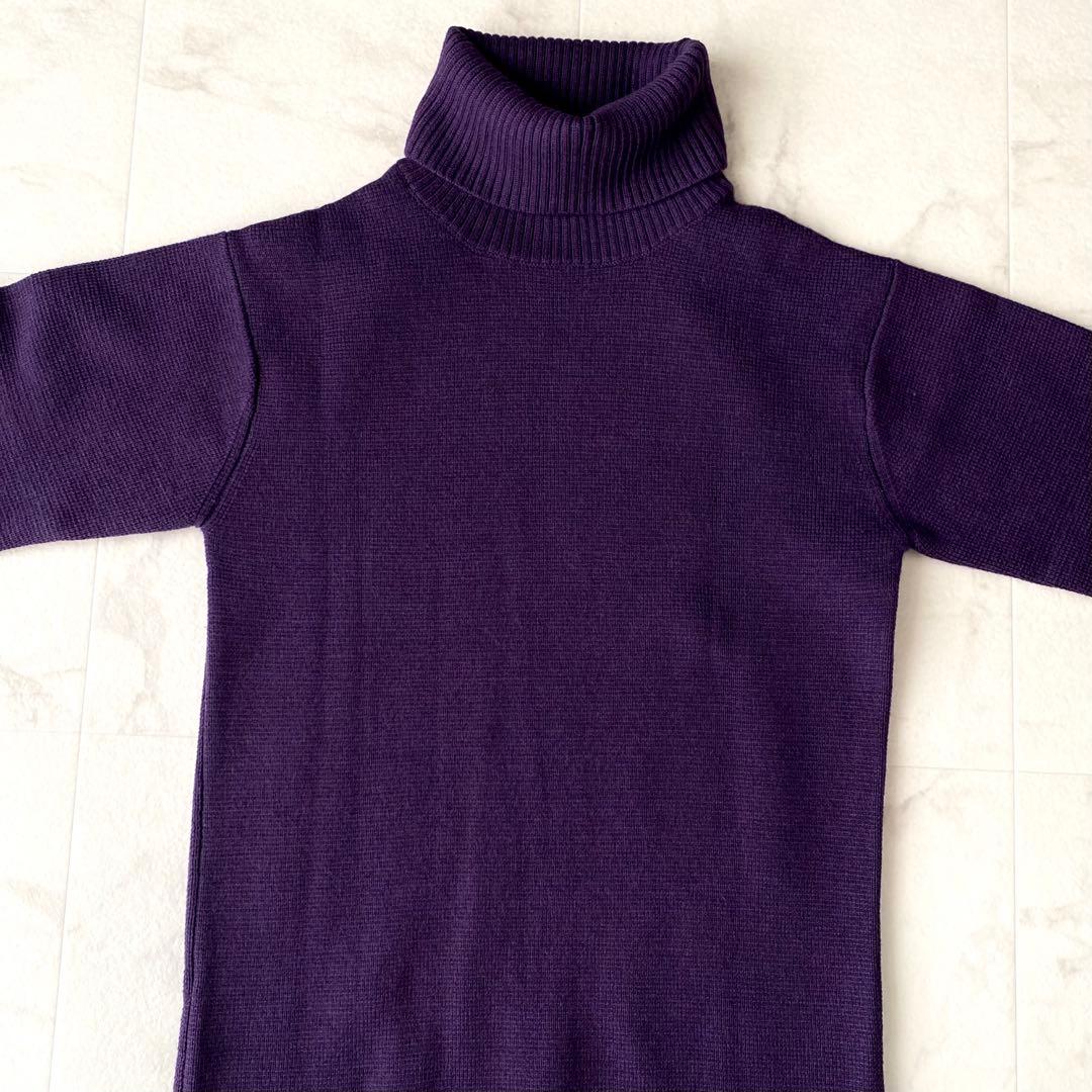 極美品.定価3.9万☆ウィムガゼット ウール タートルネックワンピース ニット