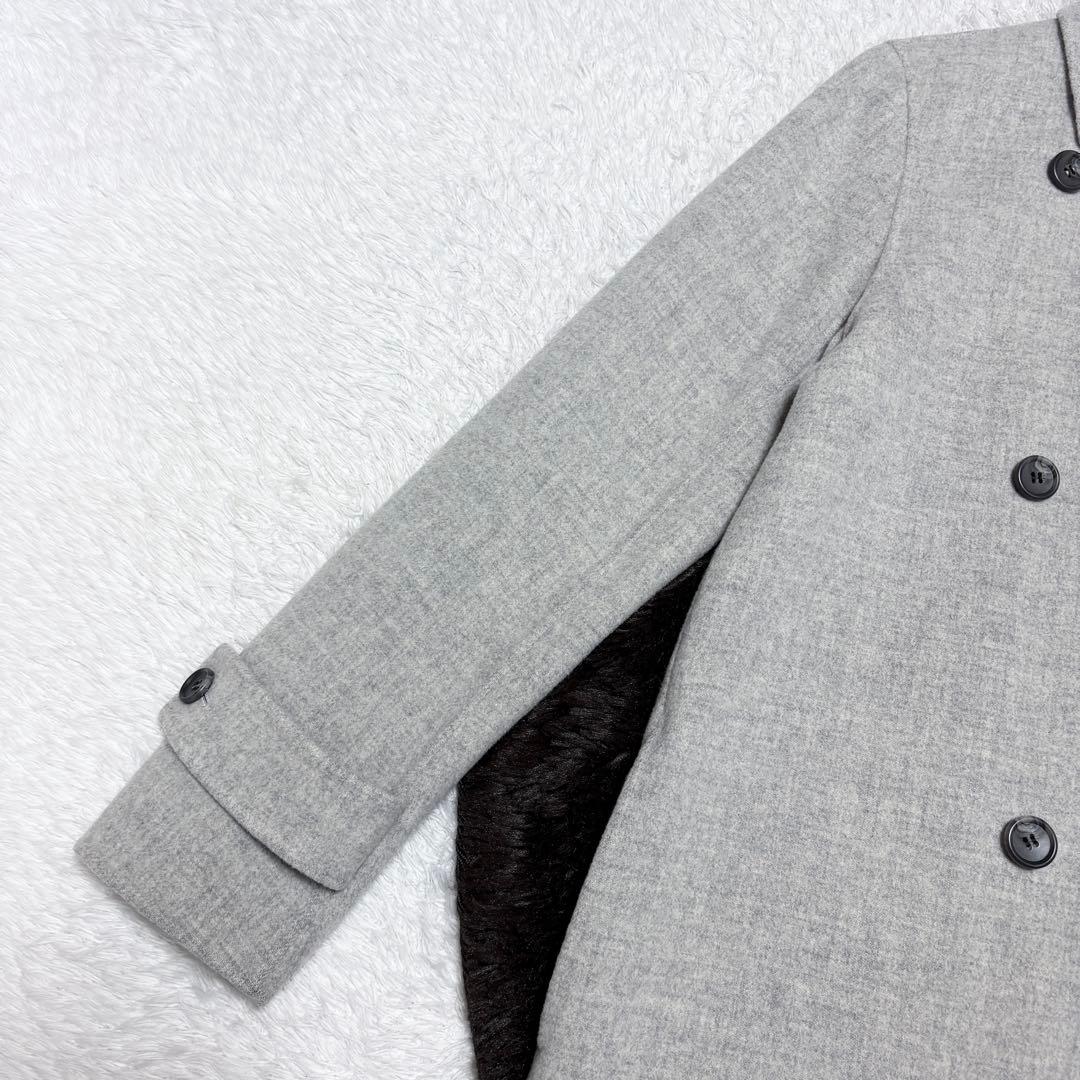 【極美品】セオリーリュクス ウール リバーコート ダブル 上品 高級 オフィス