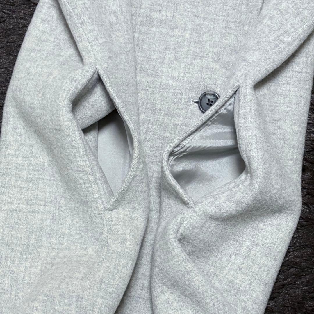 【極美品】セオリーリュクス ウール リバーコート ダブル 上品 高級 オフィス
