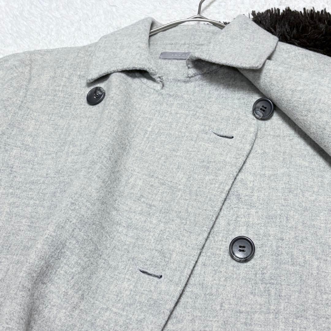 【極美品】セオリーリュクス ウール リバーコート ダブル 上品 高級 オフィス