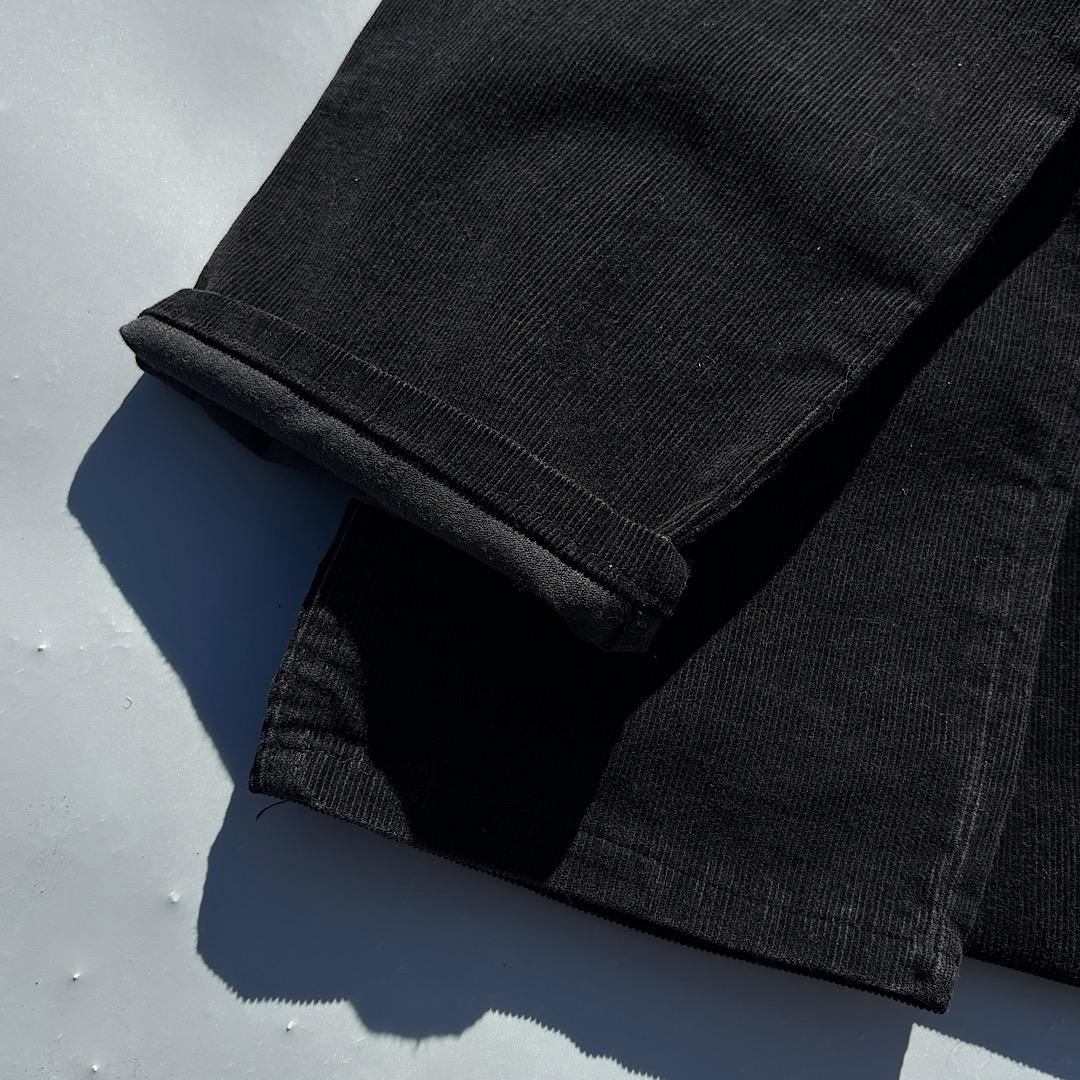 90s USA製 Levi's 519 コーデュロイパンツ 真っ黒 W33L30