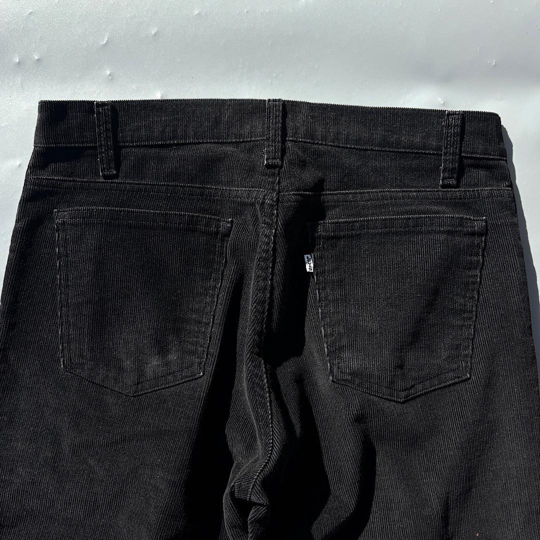 90s USA製 Levi's 519 コーデュロイパンツ 真っ黒 W33L30