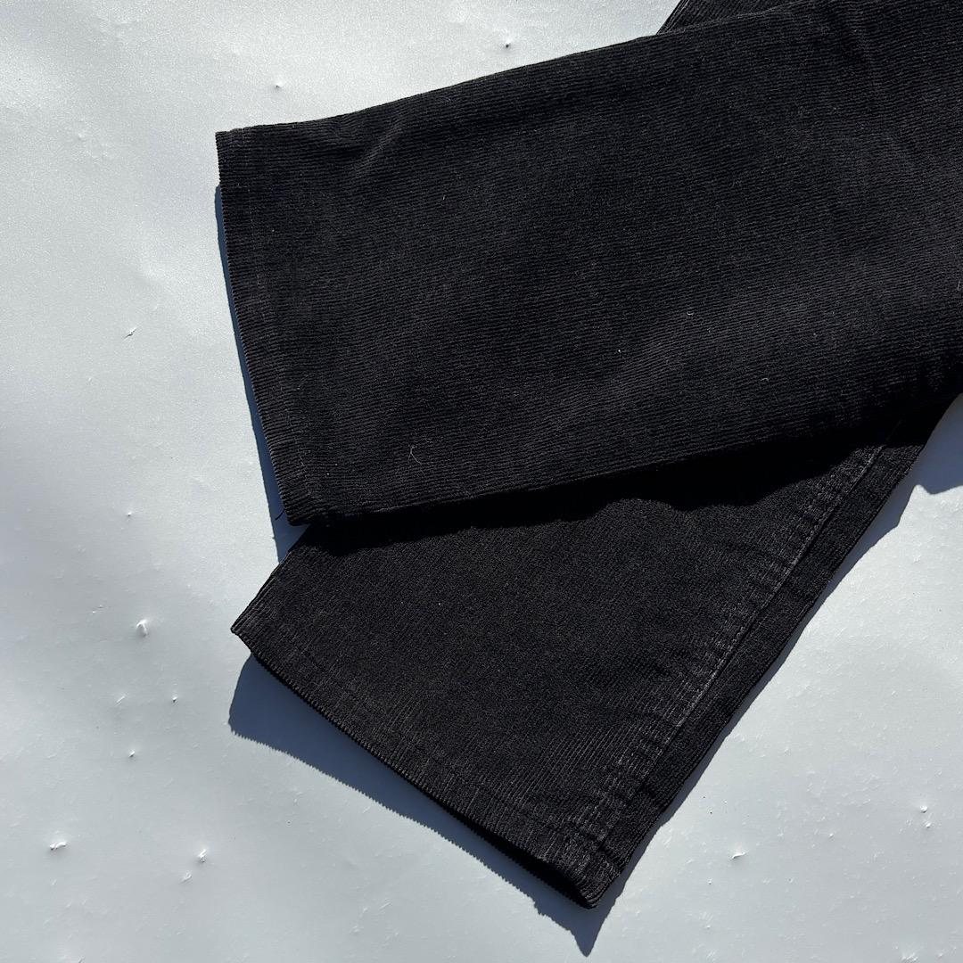 90s USA製 Levi's 519 コーデュロイパンツ 真っ黒 W33L30