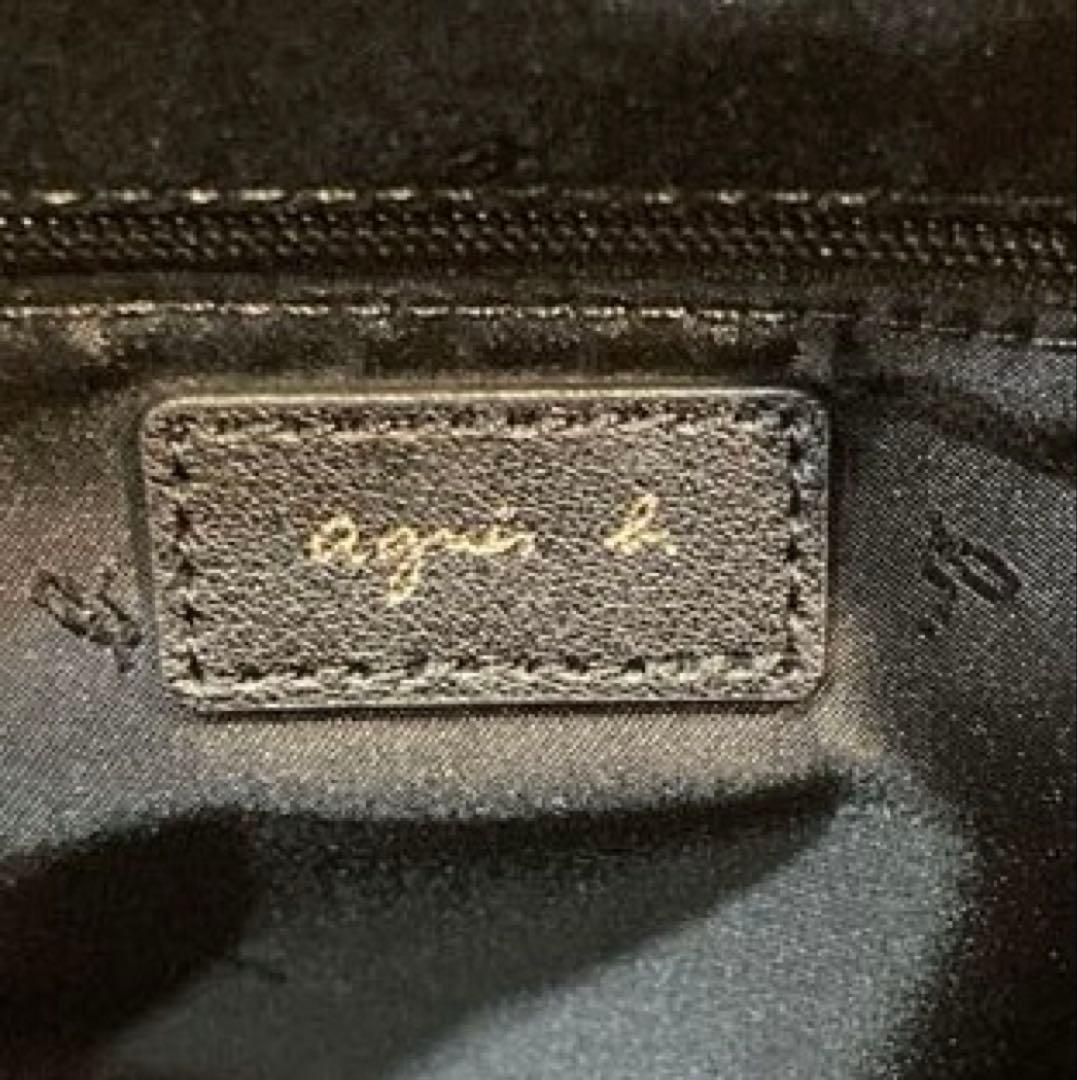 【美品】agnes b. VAS29-04 レザー　バックパック 黒