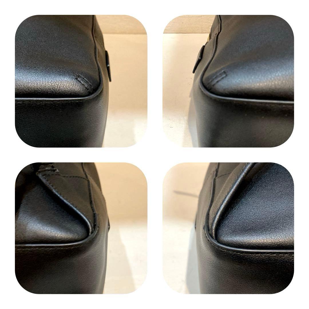 【美品】agnes b. VAS29-04 レザー　バックパック 黒