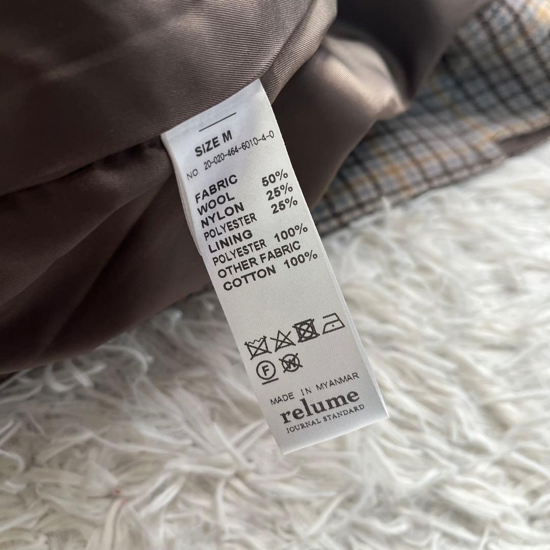 JOURNAL STANDARD relume バルカマーンコート M 千鳥格子