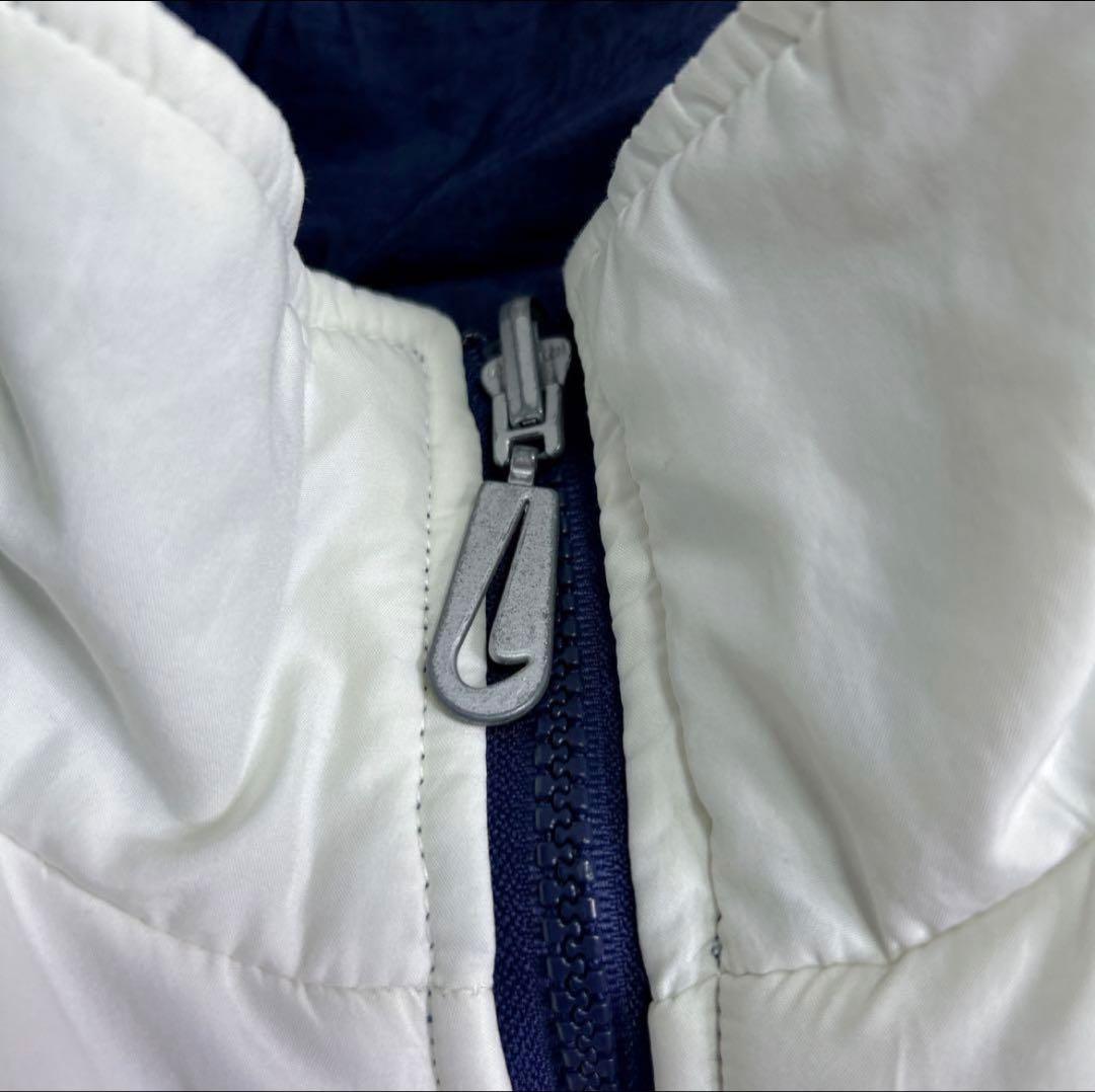 90s NIKE ダウンジャケット リバーシブル ブルー ホワイト