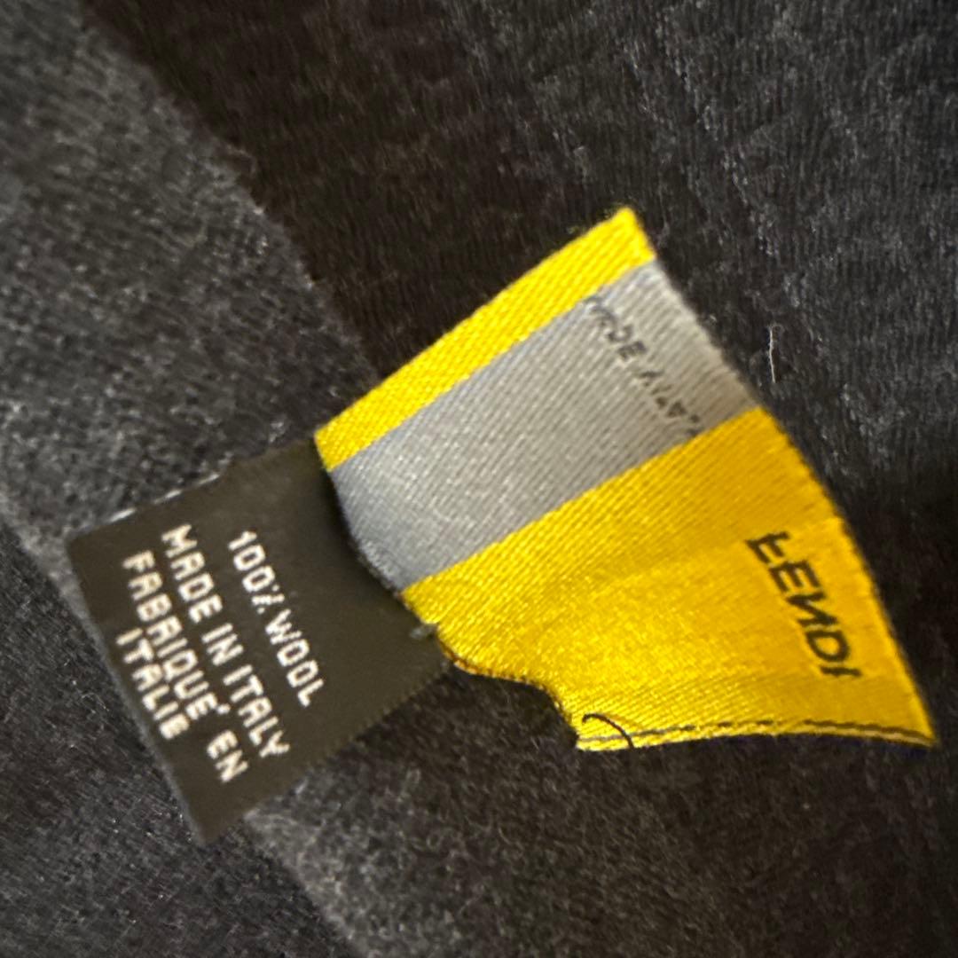 イタリア製　FENDI ブラック ストール　男女兼用