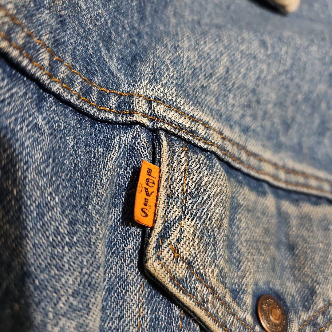 【Levi's】 70年代　オレンジタブ　サイズ46 デニムボアジャケット